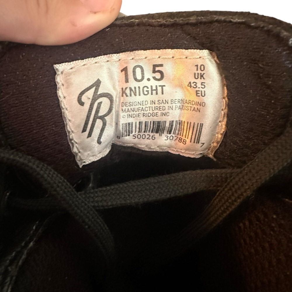 Indie Ridge The Knight Motorcycle Boots 10.5 - Picture 8 of 11